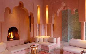 Tadelakt in salotto marocchino